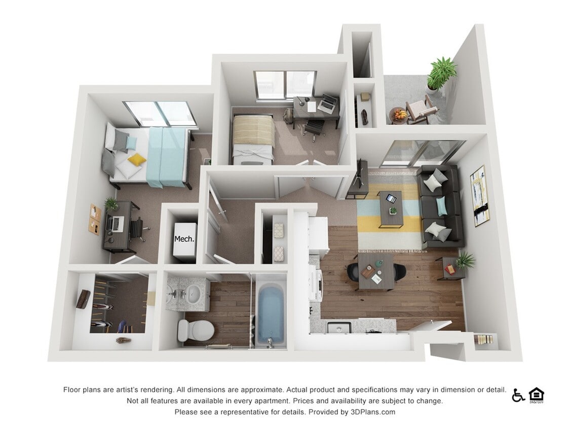 Floor Plan - 2x1Tower