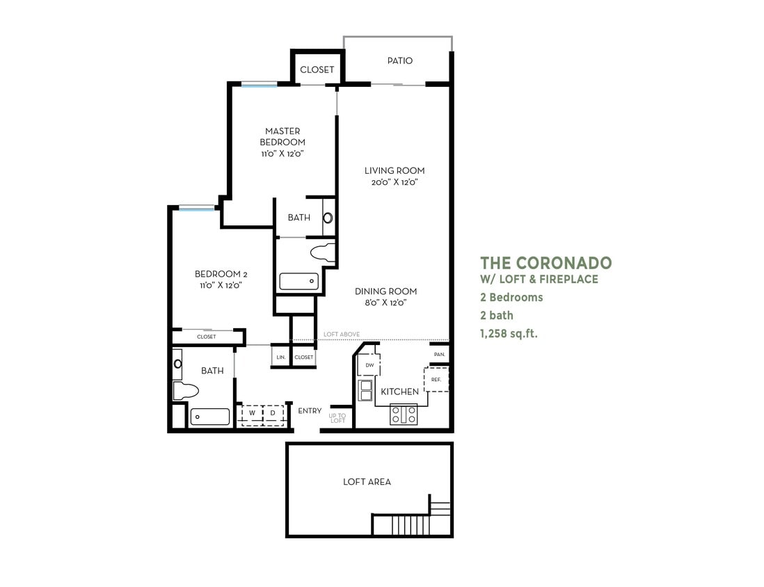 Floor Plan - Coronado with Loft