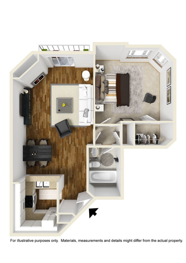 Floor Plan - 1B