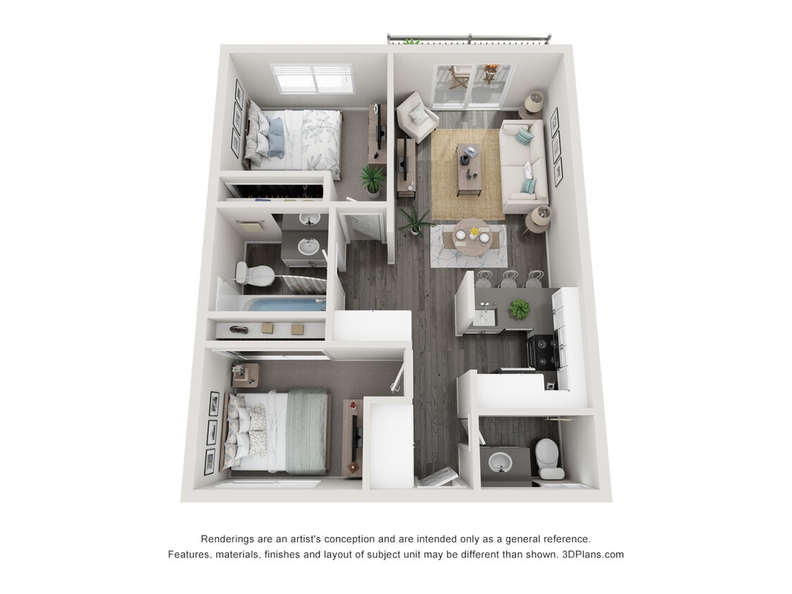 Floor Plan - cb_2x1br