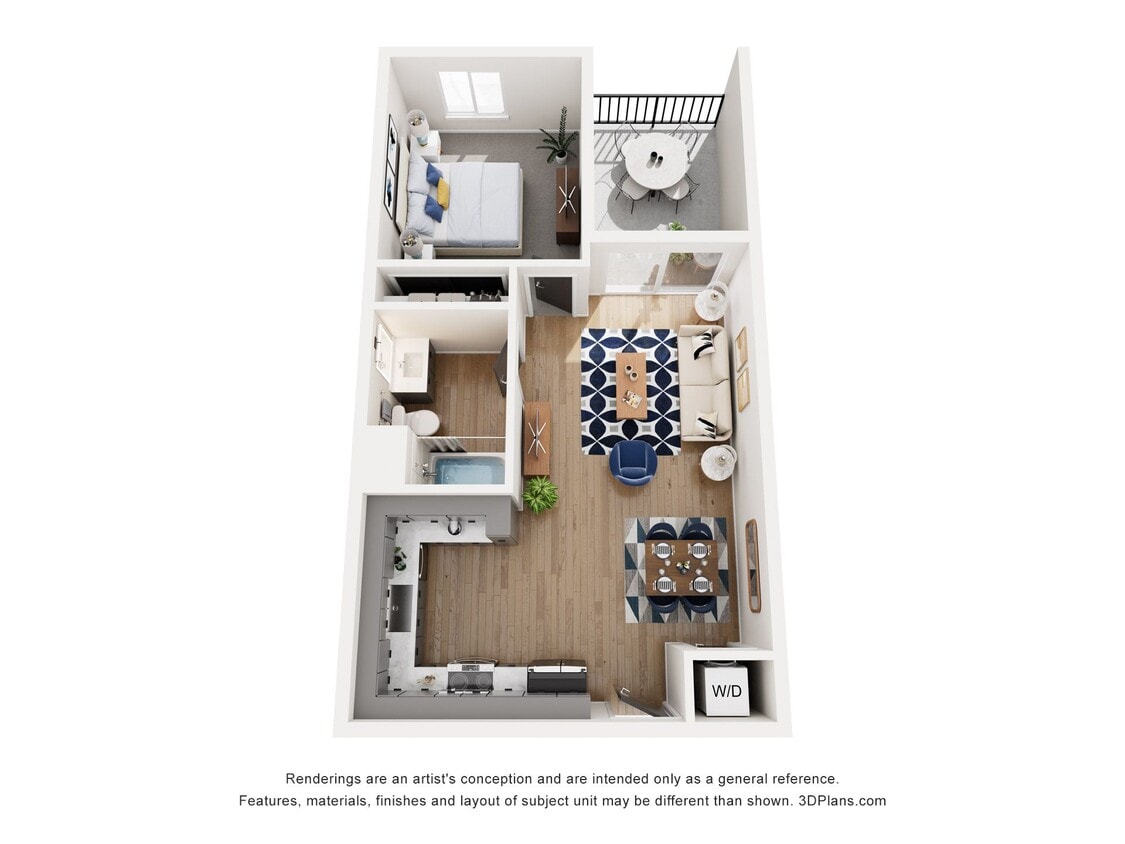 Floor Plan - 1x1F-629
