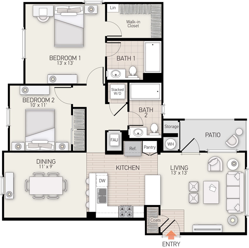 Floor Plan - Villetta - Plan W