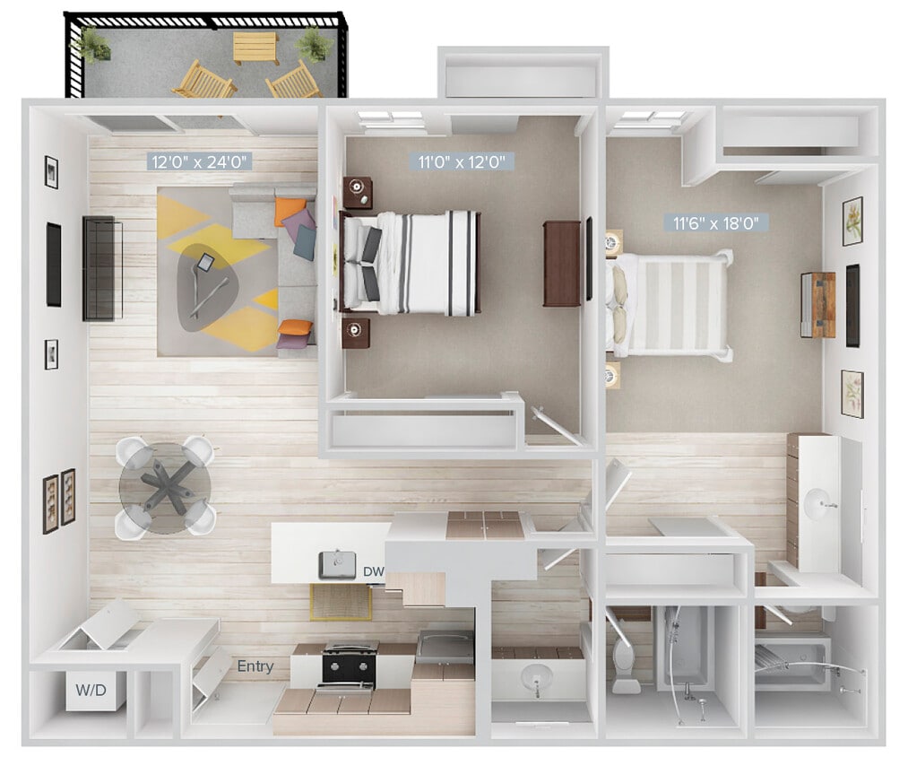 Floor Plan - B3-1000-3-wd
