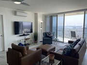 Living room - 700 E Ocean Blvd Condo Unit 2807