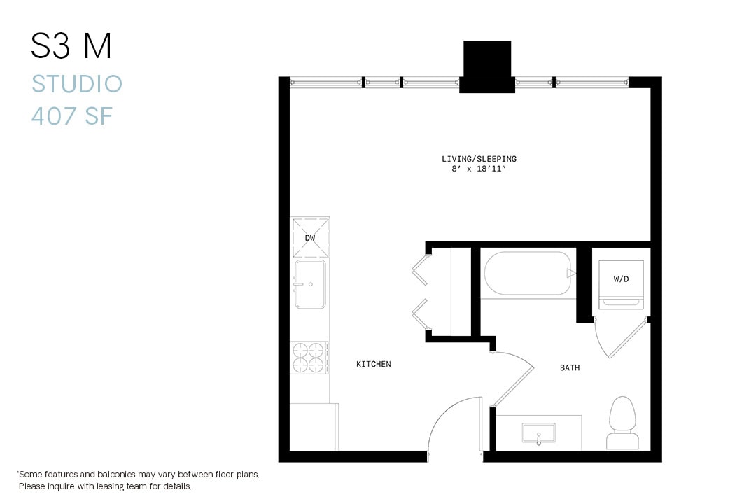 Floor Plan - Studio S3m