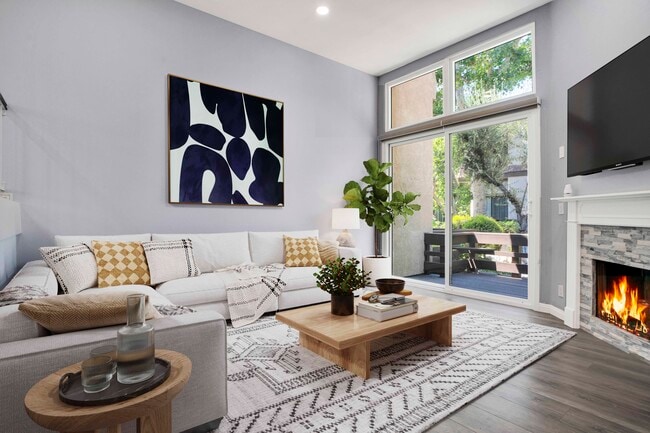 Living Room - 9000 Vanalden Ave Townhome