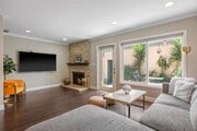 Living Room to Den - 8341 Grenoble St Townhome