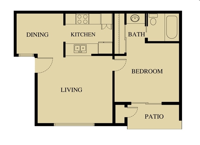1BR/1BA - 1 Bed Standard