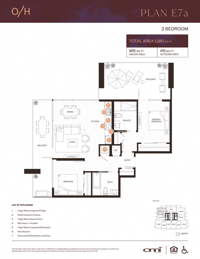 Floor Plan - Plan E7a