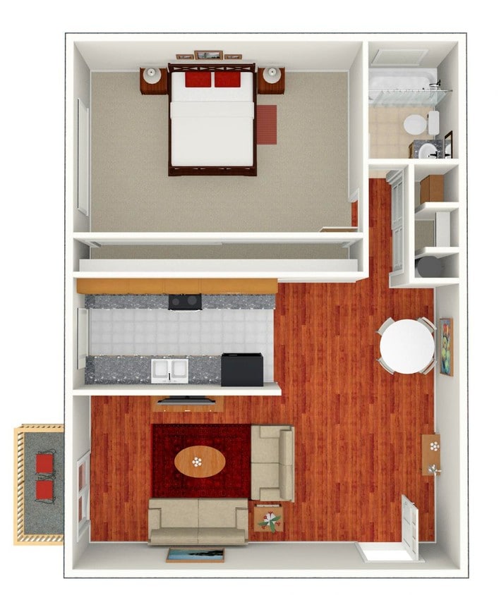 1BR/1BA - 11BB