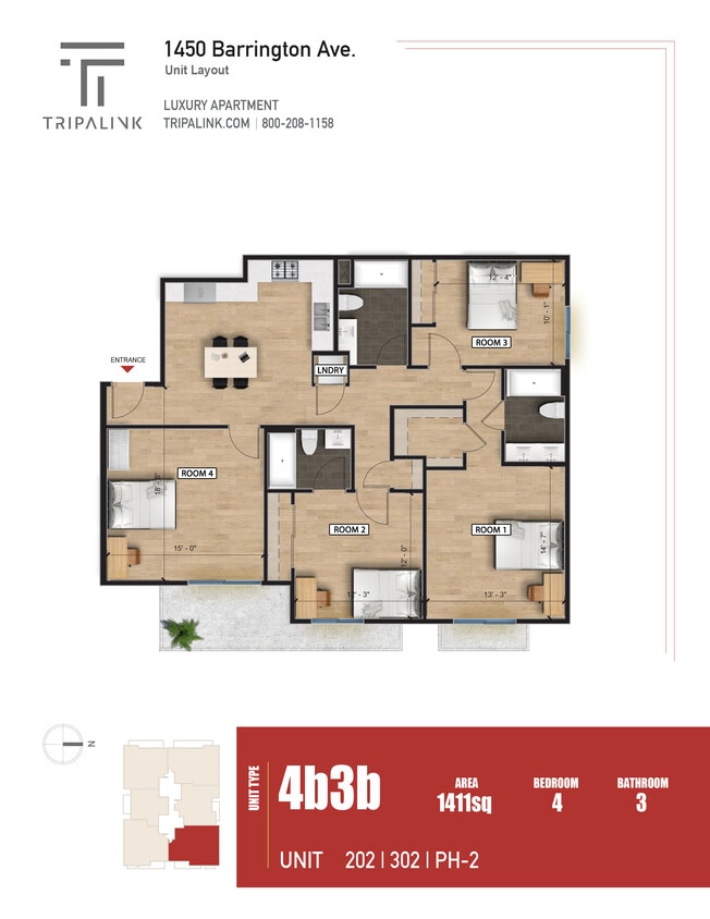 Floor Plan - Unit PH2