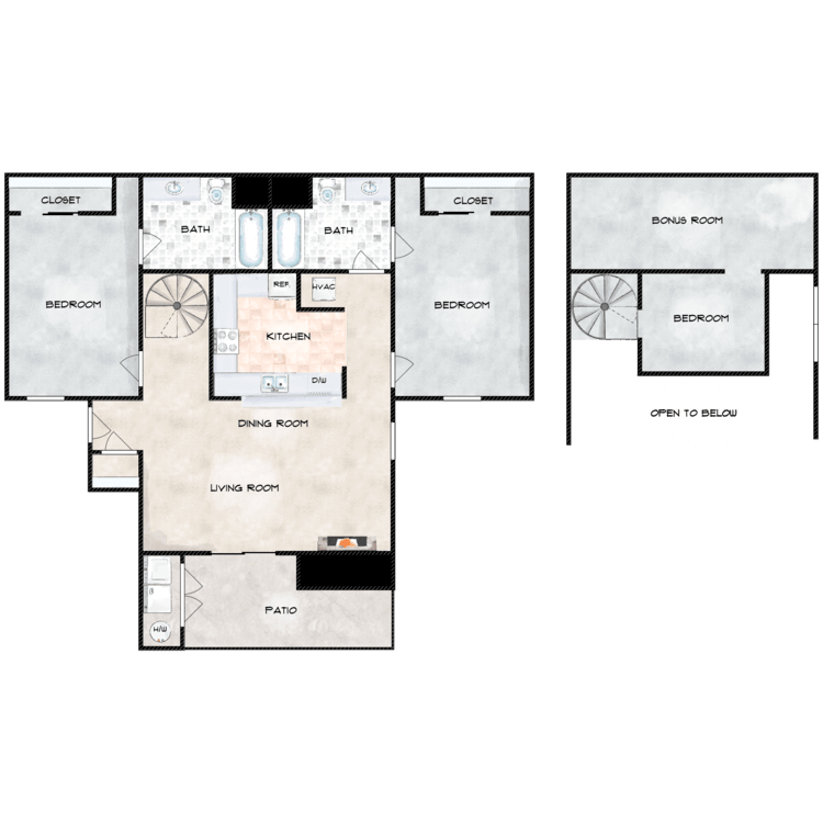 Plan_C_39393.png - Plan C 3 Bed 2 Bath with Loft
