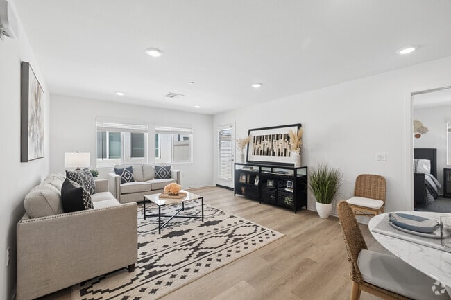 3BR, 2BA - 1,292SF - Living Room - Maison's Sierra