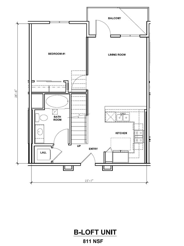 Floor Plan - B-Loft Unit