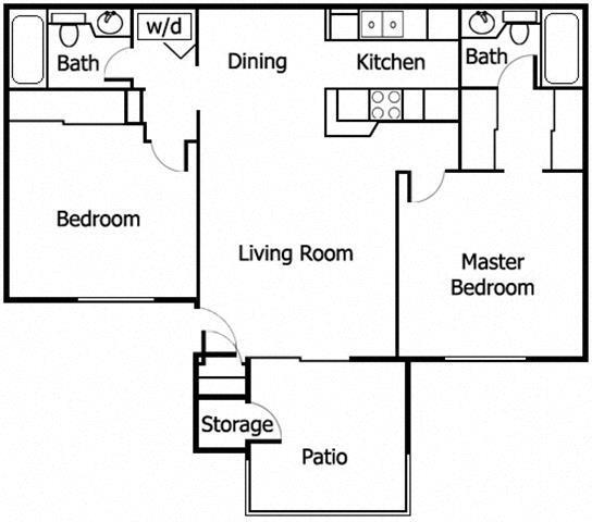 Floor Plan - Two Bedroom B