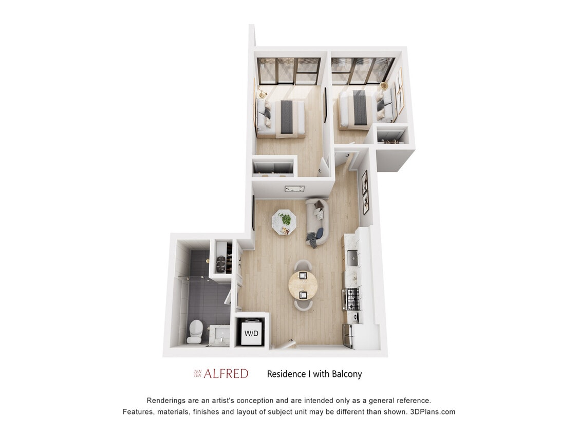 Residence I w Balcony - Residence I with Balcony