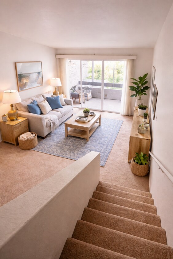 Coastal living room from above - 2x2 DR