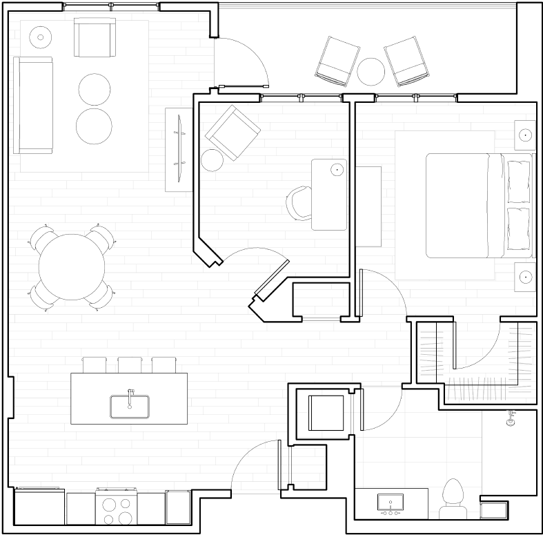 Floor Plan - A + DEN