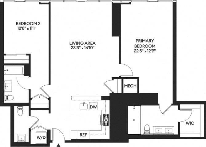 Floor Plan - 2J