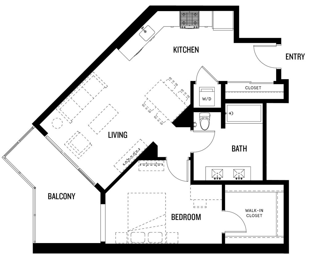 A4 floor plan Rise Koreatown - A4