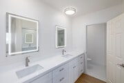 2BR, 2BA - 1,250SF - Primary Bathroom - Malibu Coastline Apartments