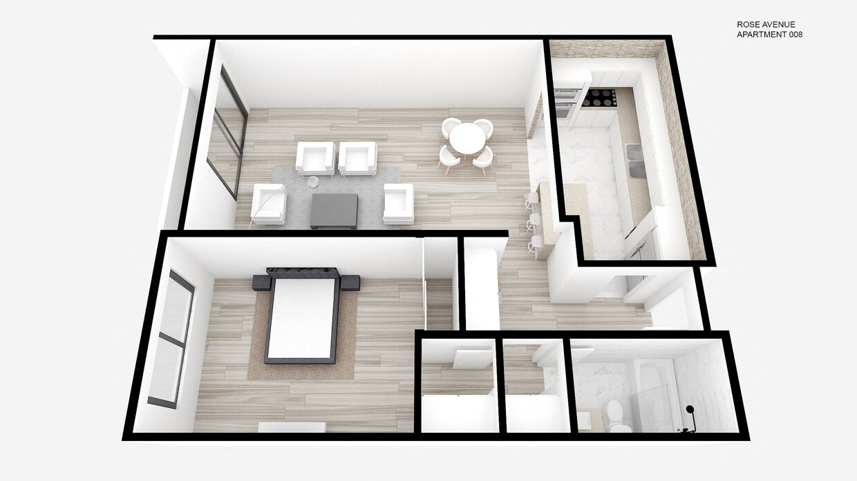 Floor Plan - One Bed ~ One Bath