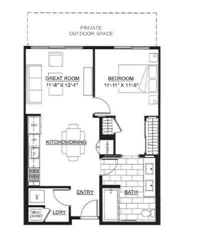 Floor Plan - 1J