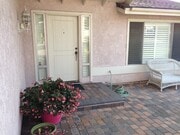 New paving stones on front walkway - 2448 Parkway Dr