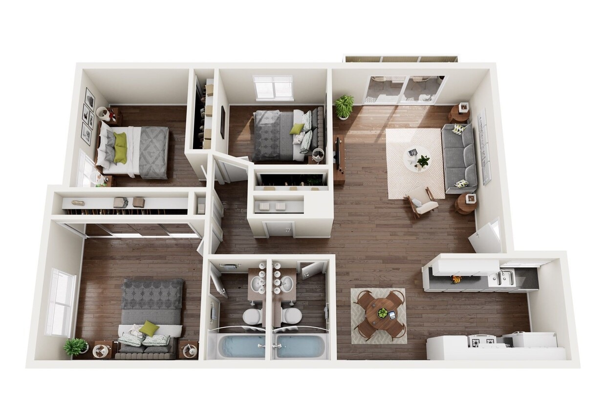 Floor Plan - Three Bedroom