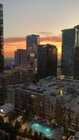 Sunset Views from Living Room - 801 S Grand Ave Unit 1601