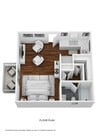 Studio Floor Plan - Florida Gardens