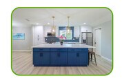full kitchen island - 22306 Hart St House