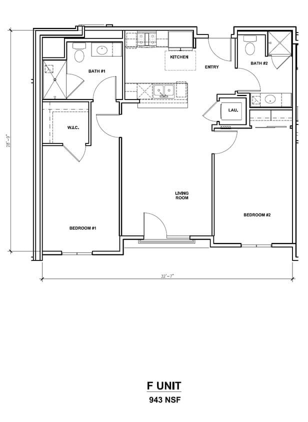 Floor Plan - F Unit