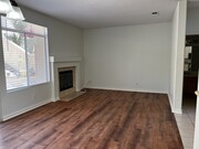 Living room - fire place view - 10924 Creekbridge Plz Townhome