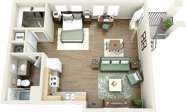 Floor Plan - Studio