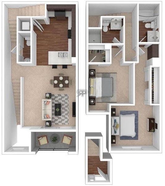 Floor Plan - Two Bedroom - 3
