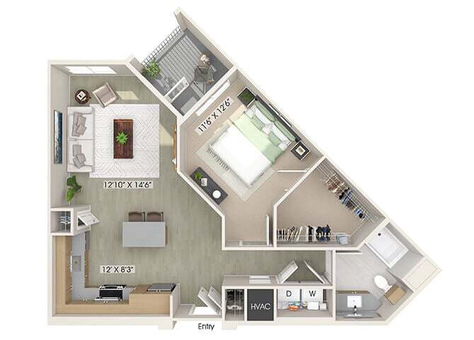 Floor Plan - A8 Income Restricted