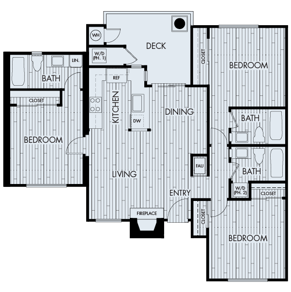 Floor Plan - Seaside Plan 3A