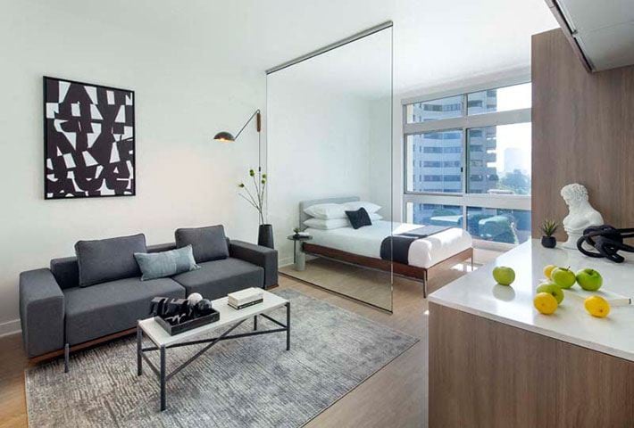 Floor Plan - Furnished Co-Living One Bedroom and Private Bat...