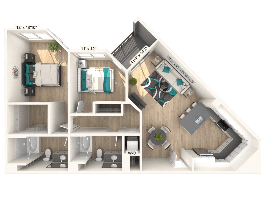 Floor Plan - B3 - Renovated Package I