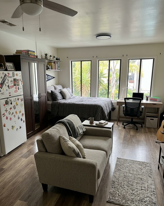 Floor Plan - 1 Beds, 1 Baths