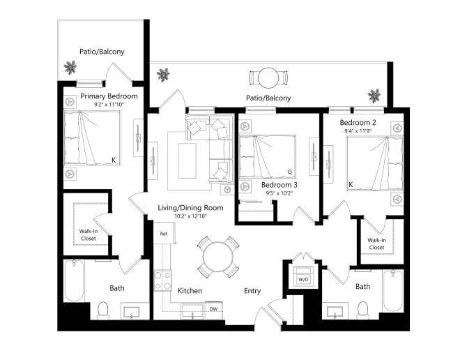 Floor Plan - 501-Broadway_3B