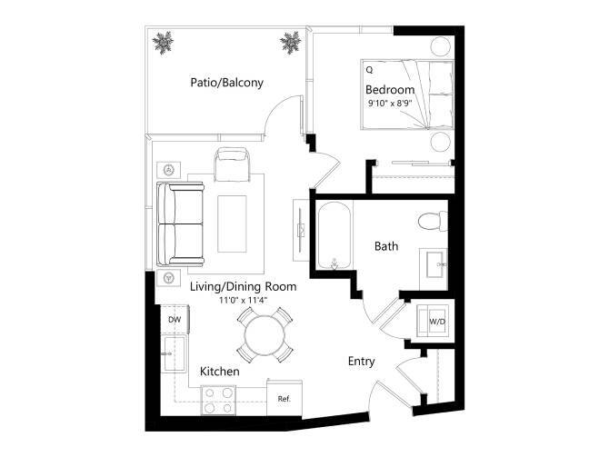 Floor Plan - 1650-Lincoln_1P