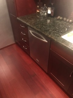Stainless steel dishwasher and rosewood floor - 1861 Pandora Ave Unit 1