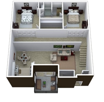 Plan C - Two Bedroom
