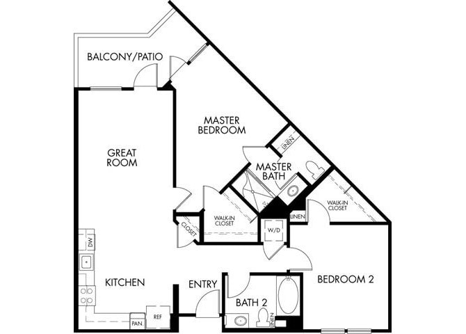 Floor Plan - 2BDA