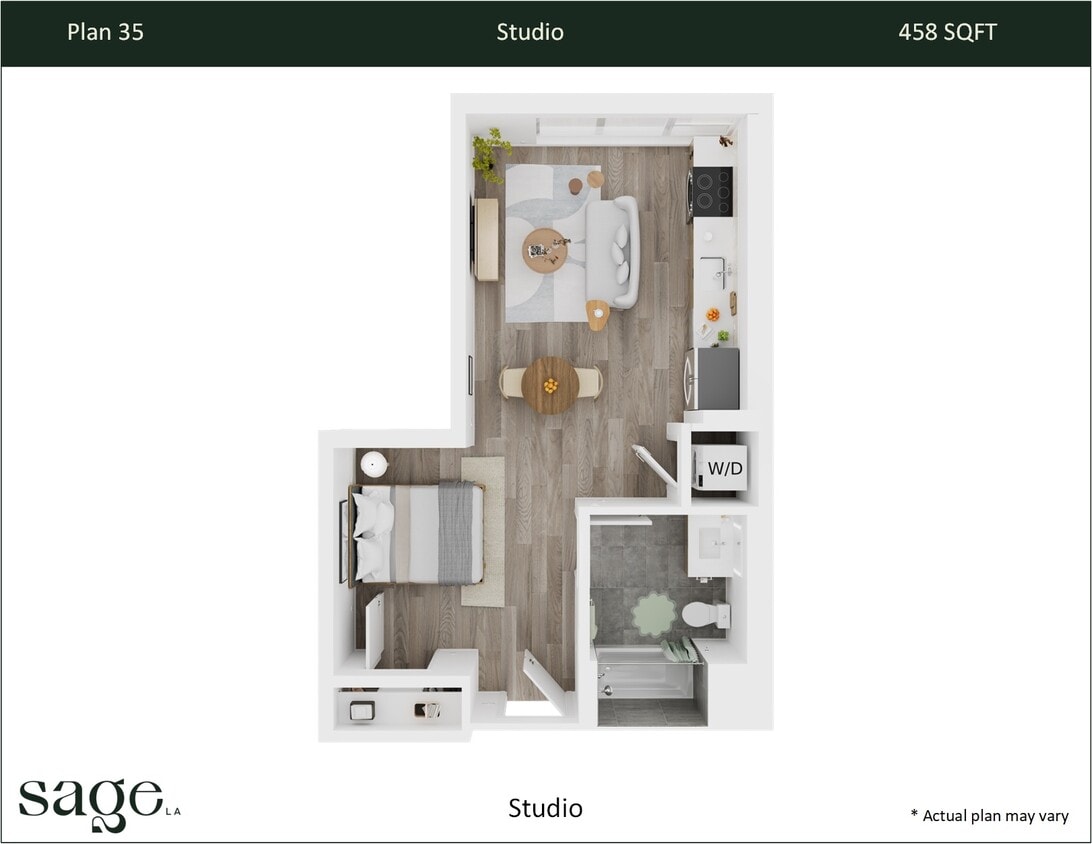 Floor Plan - Studio Plan 35