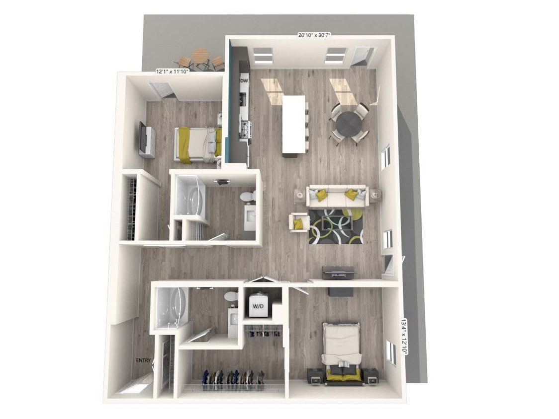 Floor Plan - B12-FinishII-Unit448