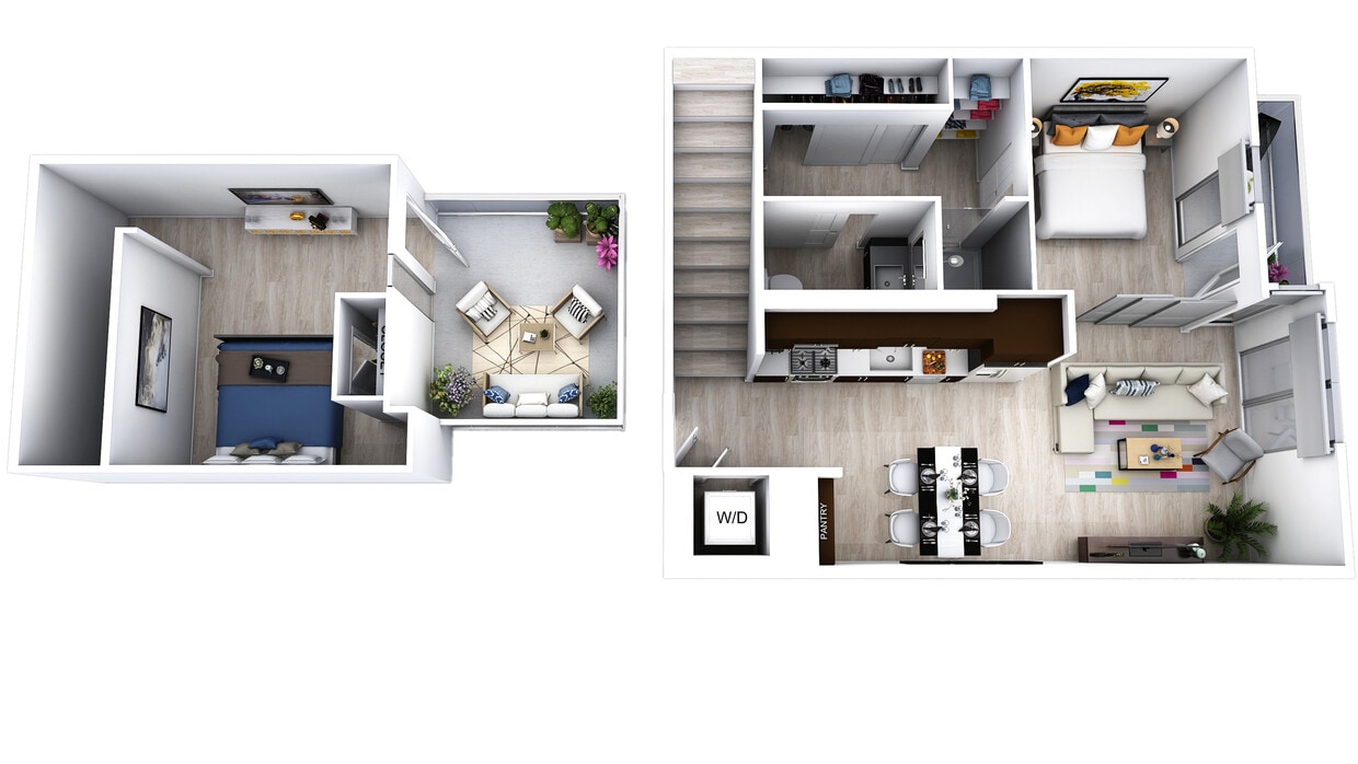 Floor Plan - Caroline Loft w/ Den