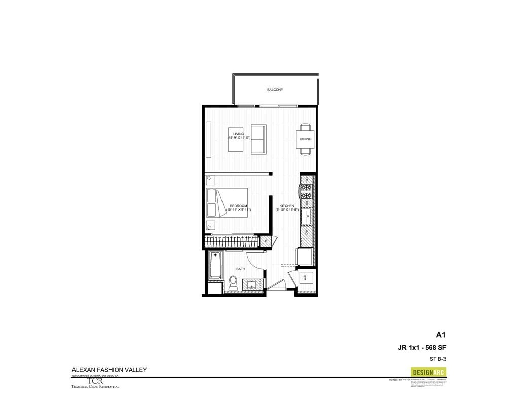 Floor Plan - A3 Jr 1x1